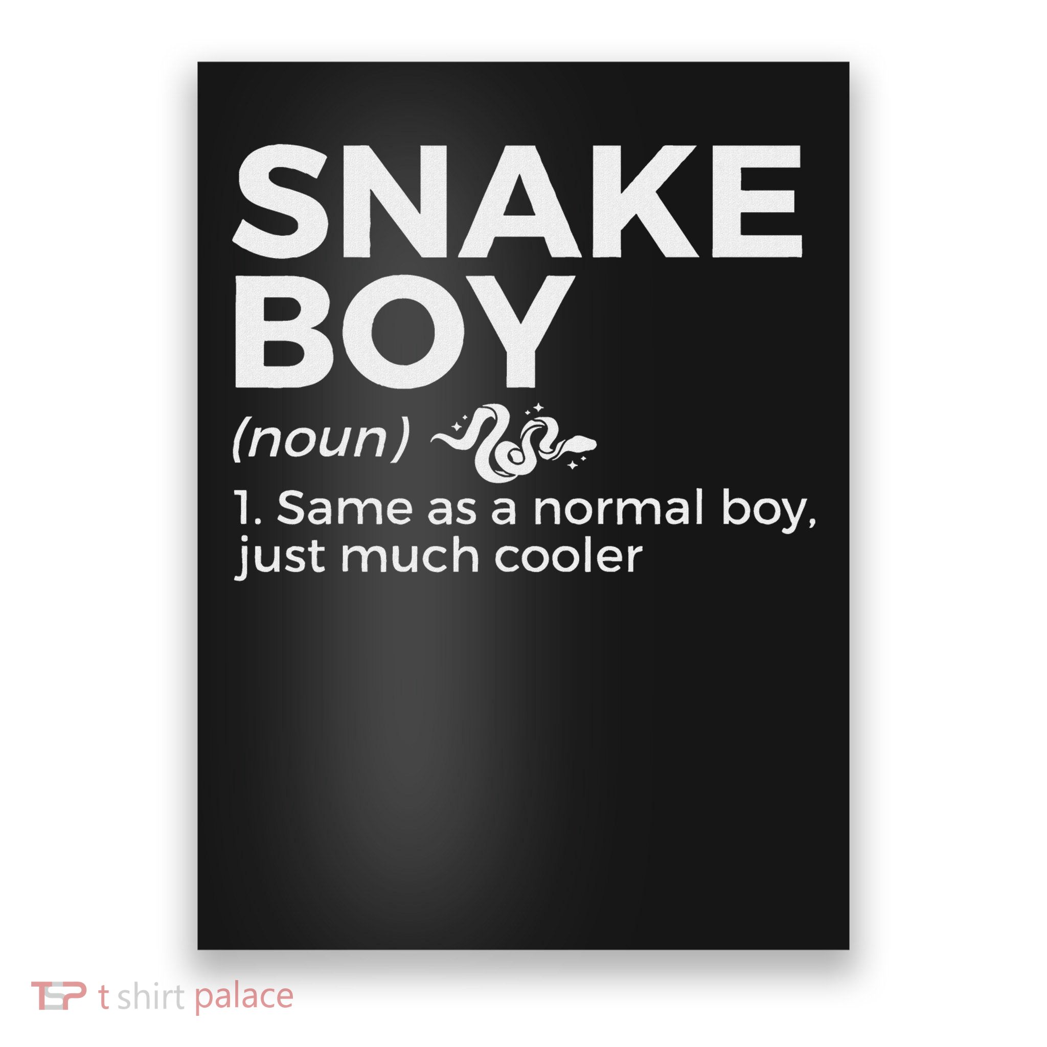 Snake Boy Definition Funny Pet Reptile Lovers Poster