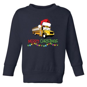 School Bus Driver Christmas Favorite Driver Toddler Sweatshirt