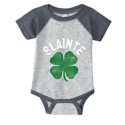 Slainte Beer Drinking Irish ST PATRICKS DAY Shamrock Funny Infant Baby Jersey Bodysuit