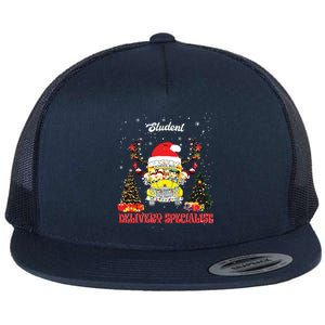 School Bus Driver Christmas Student Delivery Specialist Xmas Flat Bill Trucker Hat