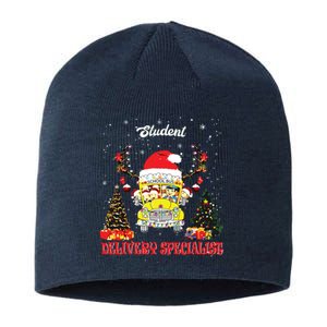 School Bus Driver Christmas Student Delivery Specialist Xmas Sustainable Beanie