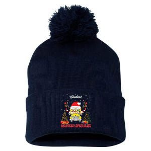 School Bus Driver Christmas Student Delivery Specialist Xmas Pom Pom 12in Knit Beanie