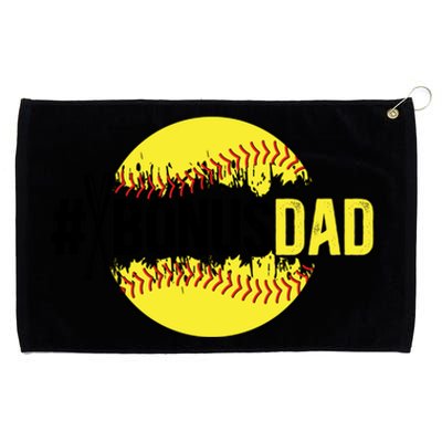 Softball Bonus Dad Proud Softball Player Bonus Dad Meaningful Gift Grommeted Golf Towel