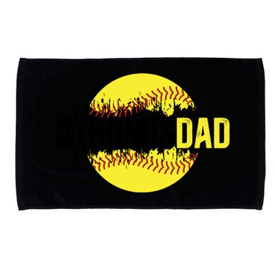 Softball Bonus Dad Proud Softball Player Bonus Dad Meaningful Gift Microfiber Hand Towel