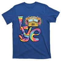 School Bus Driver Tie Dye Valentines Day Love Gift T-Shirt