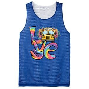 School Bus Driver Tie Dye Valentines Day Love Gift Mesh Reversible Basketball Jersey Tank