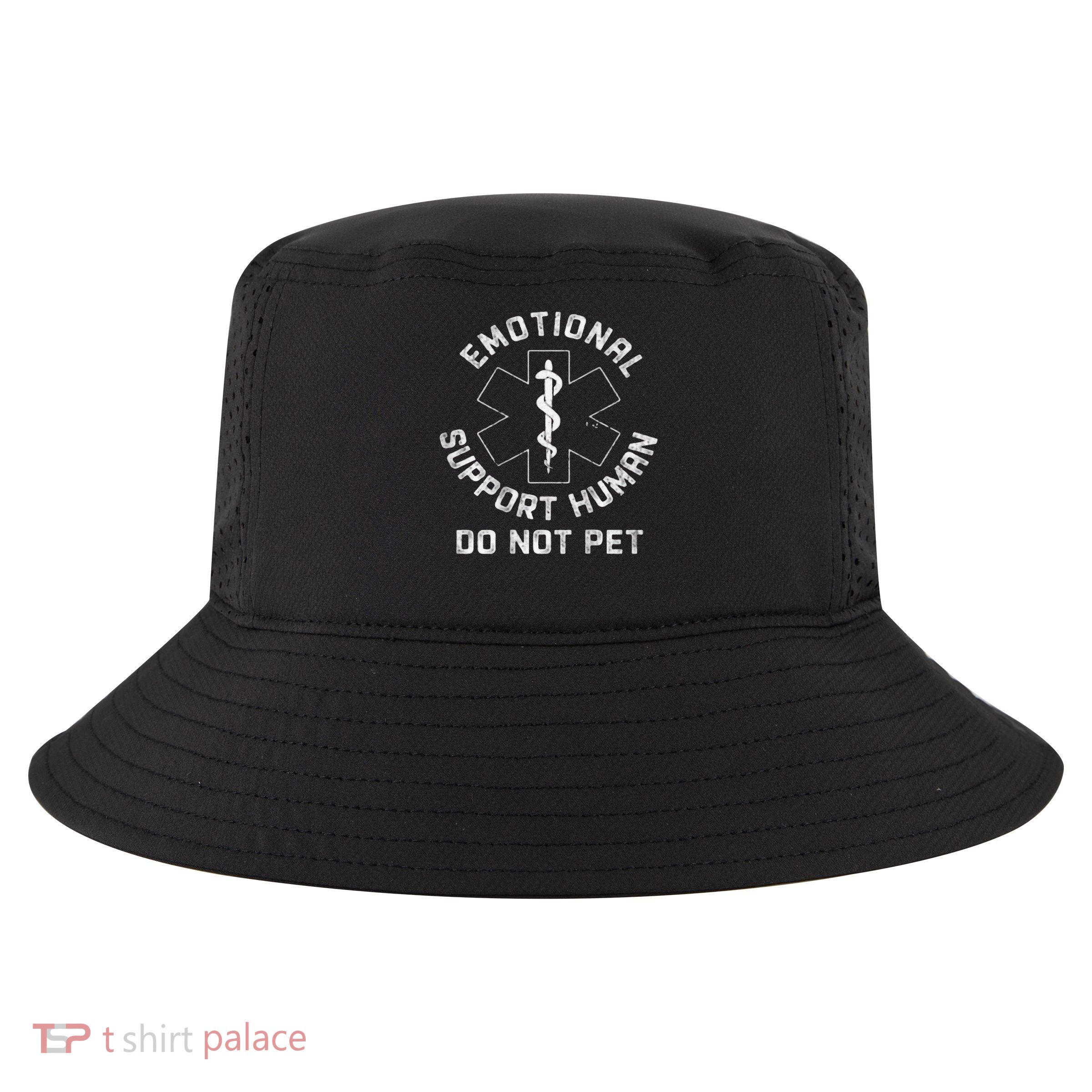 S Back Do Not Pet Emotional Support Husband Funny Cool Comfort Performance Bucket Hat