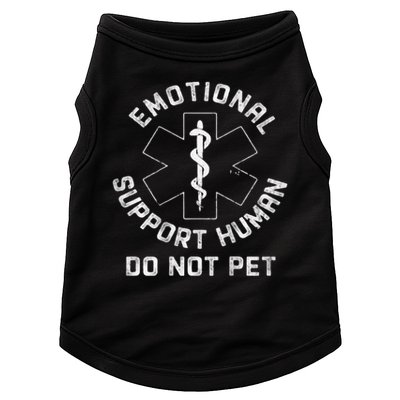 S Back Do Not Pet Emotional Support Husband Funny Doggie Tank