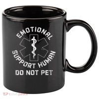 S Back Do Not Pet Emotional Support Husband Funny 11oz C Handle Ceramic Mug