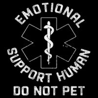 S Back Do Not Pet Emotional Support Husband Funny Drawstring Bag