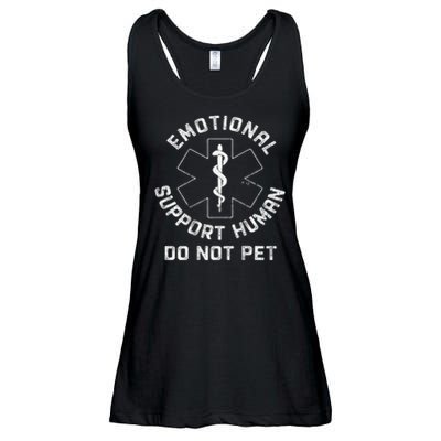 S Back Do Not Pet Emotional Support Husband Funny Ladies Essential Flowy Tank