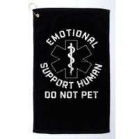 S Back Do Not Pet Emotional Support Husband Funny Golf Towel
