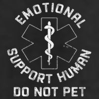 S Back Do Not Pet Emotional Support Husband Funny Golf Towel