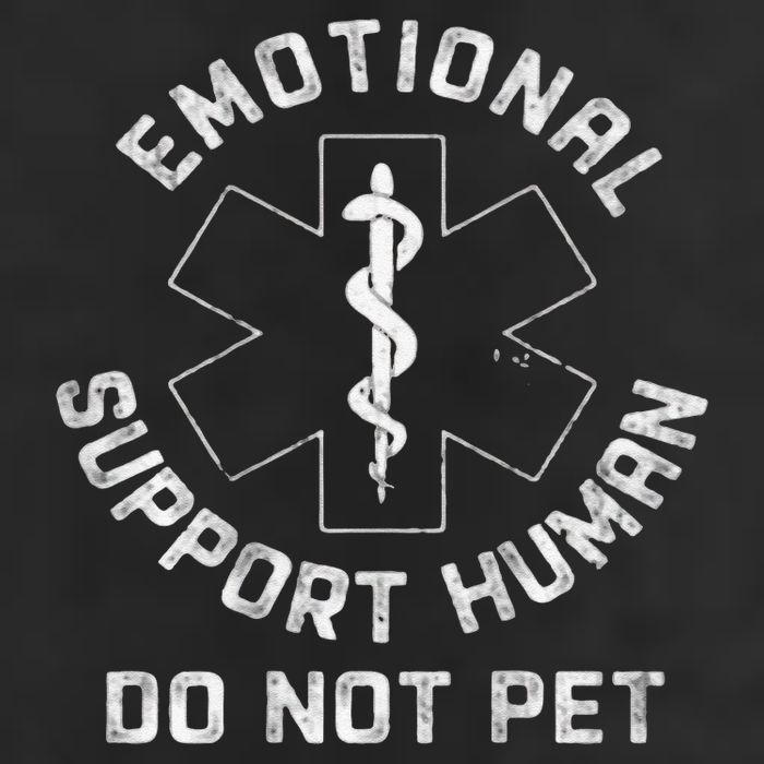 S Back Do Not Pet Emotional Support Husband Funny Golf Towel