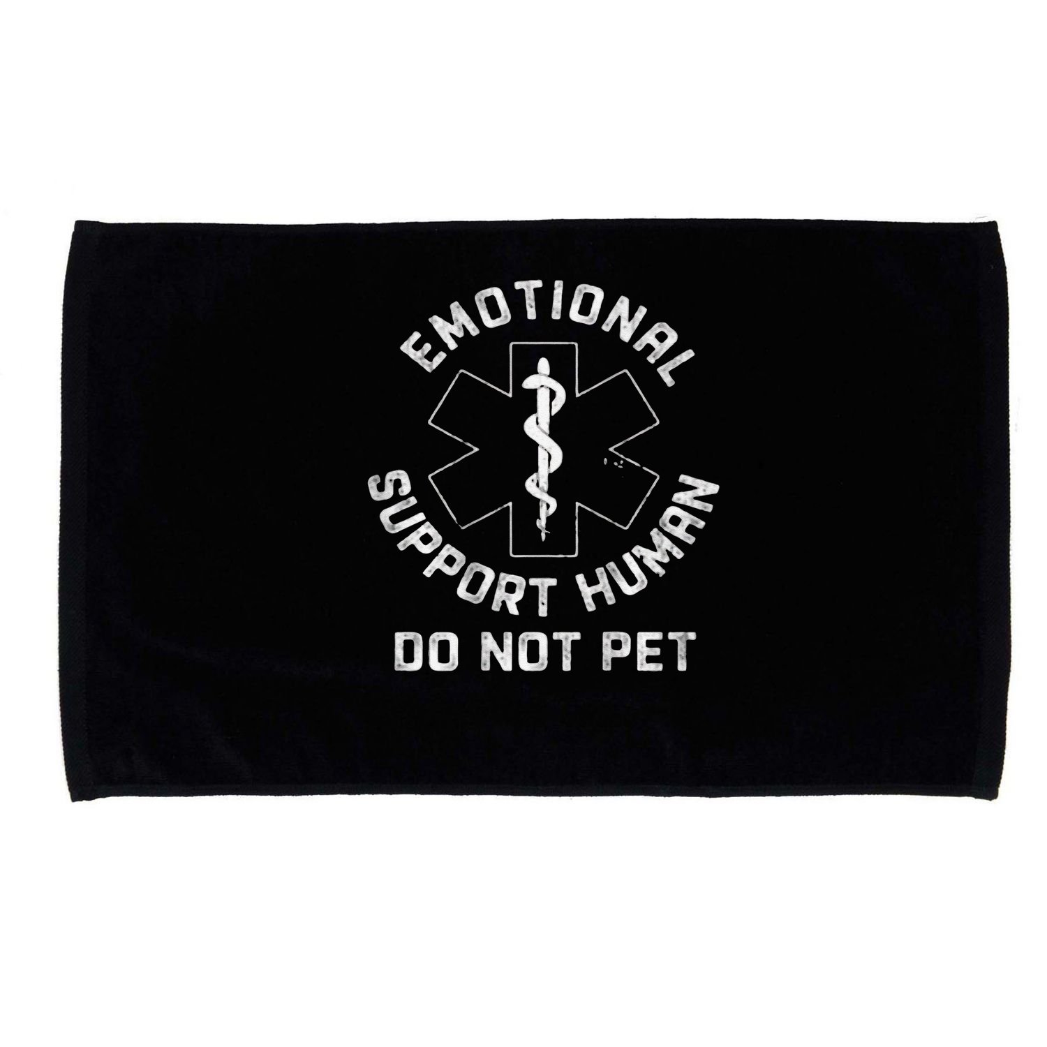 S Back Do Not Pet Emotional Support Husband Funny Microfiber Hand Towel