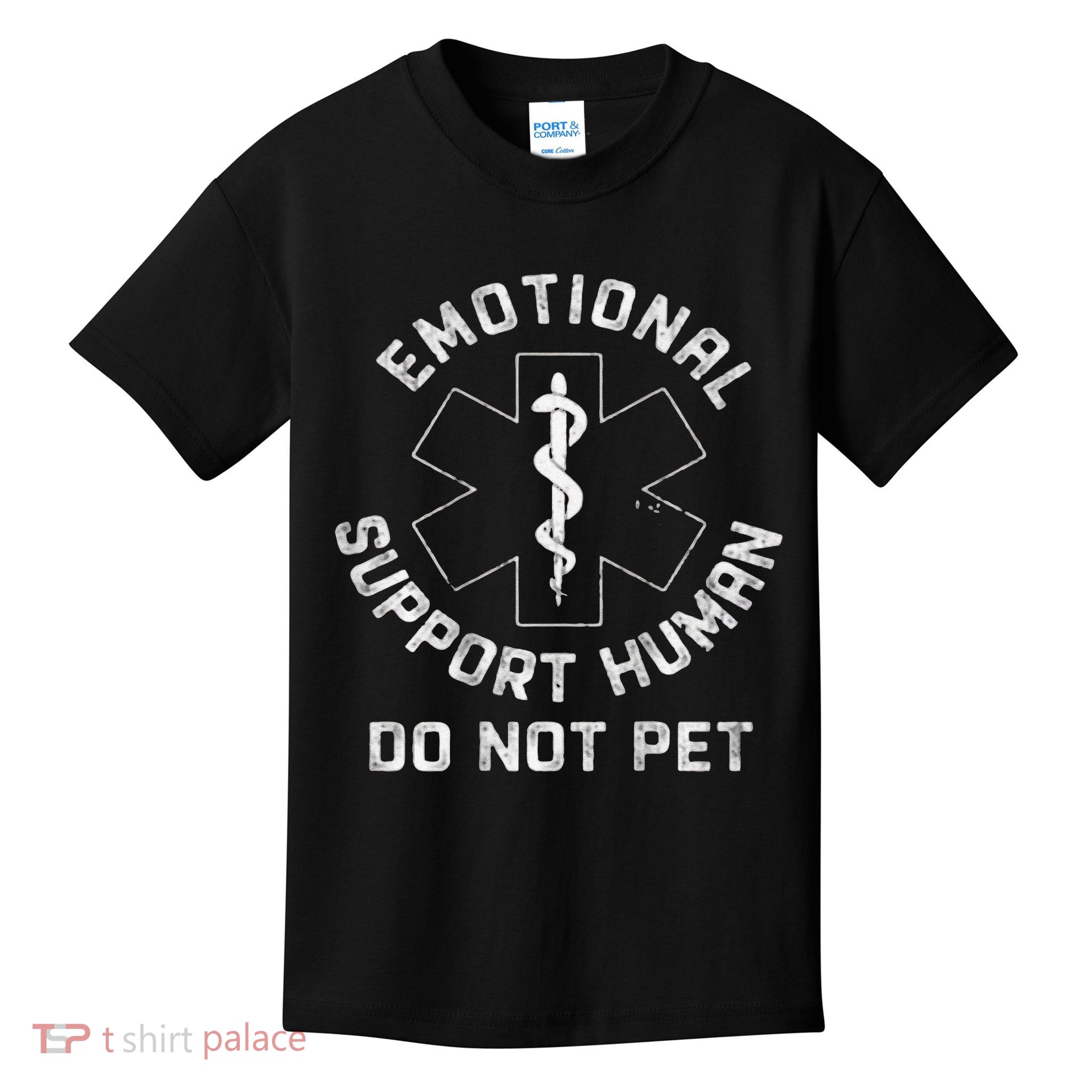 S Back Do Not Pet Emotional Support Husband Funny Kids T-Shirt