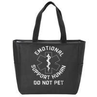 S Back Do Not Pet Emotional Support Husband Funny Zip Tote Bag