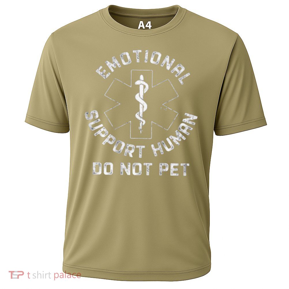 S Back Do Not Pet Emotional Support Husband Funny Performance Shirt