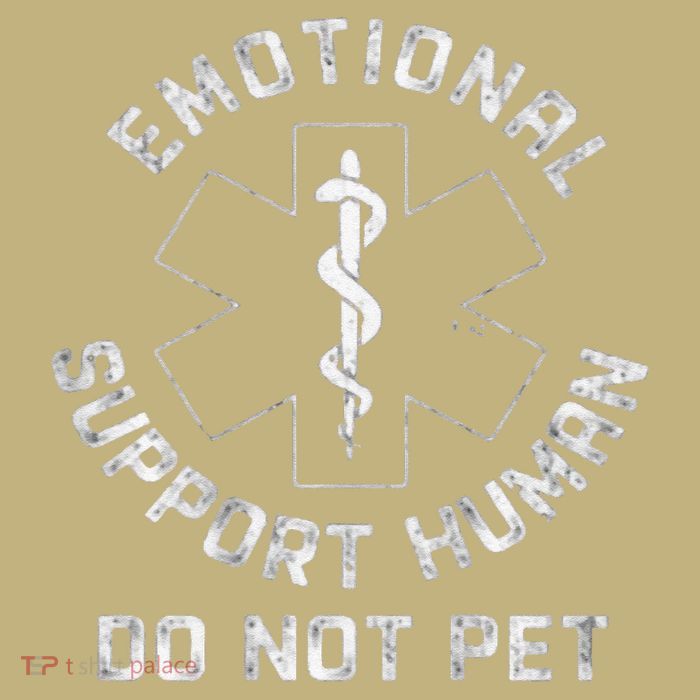 S Back Do Not Pet Emotional Support Husband Funny T-Shirt