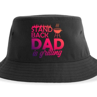 Step Back Dad Grills Father Grill Saying Grill Cool Gift Sustainable Bucket Hat