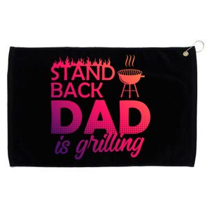 Step Back Dad Grills Father Grill Saying Grill Cool Gift Grommeted Golf Towel