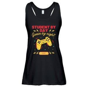 Student By Day Gamer By Night Ladies Essential Flowy Tank