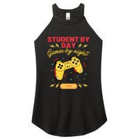 Student By Day Gamer By Night Women's Perfect Tri Rocker Tank