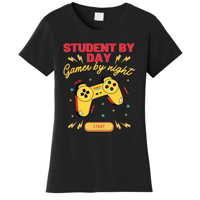 Student By Day Gamer By Night Women's T-Shirt