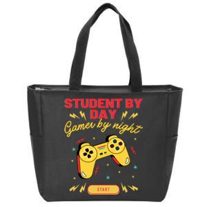 Student By Day Gamer By Night Zip Tote Bag