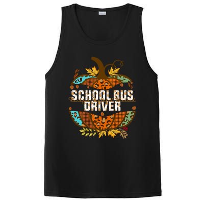 School Bus Driver Thankful Grateful Blessed Fall Pumpkin Gift PosiCharge Competitor Tank