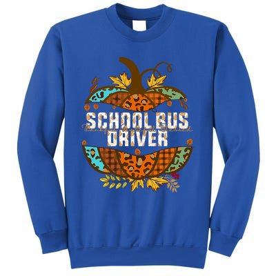 School Bus Driver Thankful Grateful Blessed Fall Pumpkin Gift Sweatshirt