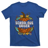 School Bus Driver Thankful Grateful Blessed Fall Pumpkin Gift T-Shirt