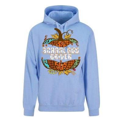 School Bus Driver Thankful Grateful Blessed Fall Pumpkin Gift Unisex Surf Hoodie