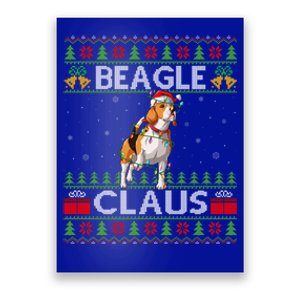 Santa Beagle Dog Xmas Lighting Ugly Beagle Christmas Gift Poster