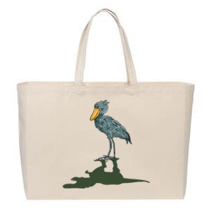 Shoebill Bird Dinosaur Shoebill Stork Cotton Canvas Jumbo Tote