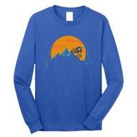 Sunset Biker Downhill Mtb Biking Mountain Bike Heartbeat Meaningful Gift Long Sleeve Shirt