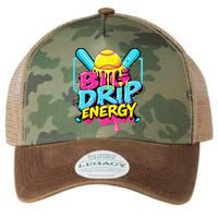 Softball Big Drip Energy Ice Cream Dripping Softball Legacy Tie Dye Trucker Hat
