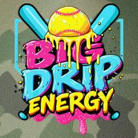 Softball Big Drip Energy Ice Cream Dripping Softball Legacy Tie Dye Trucker Hat