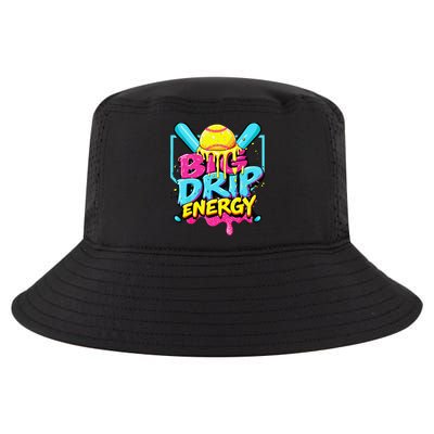 Softball Big Drip Energy Ice Cream Dripping Softball Cool Comfort Performance Bucket Hat
