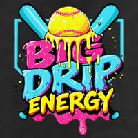 Softball Big Drip Energy Ice Cream Dripping Softball Cool Comfort Performance Bucket Hat