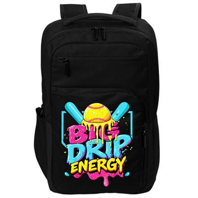 Softball Big Drip Energy Ice Cream Dripping Softball Impact Tech Backpack