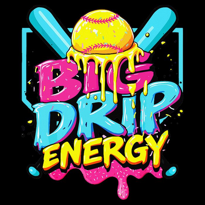 Softball Big Drip Energy Ice Cream Dripping Softball Impact Tech Backpack