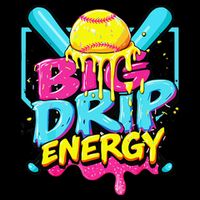 Softball Big Drip Energy Ice Cream Dripping Softball 16 in Basic Backpack