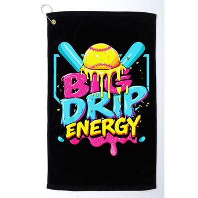 Softball Big Drip Energy Ice Cream Dripping Softball Golf Towel