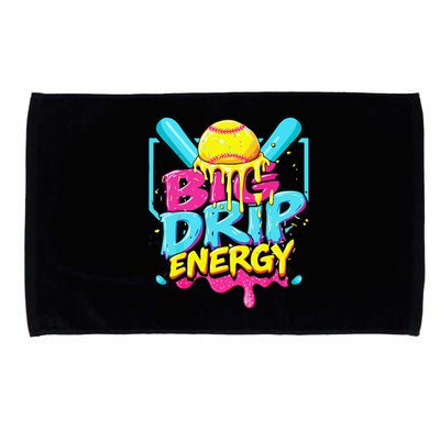 Softball Big Drip Energy Ice Cream Dripping Softball Microfiber Hand Towel