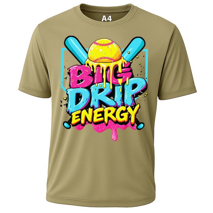 Softball Big Drip Energy Ice Cream Dripping Softball Performance Shirt