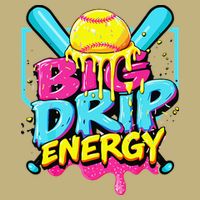 Softball Big Drip Energy Ice Cream Dripping Softball Performance Shirt