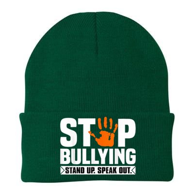 Stop Bullying Design Orange Stand Up Speak Out Unity Day Knit Cap Winter Beanie