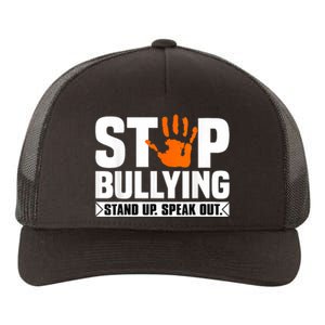 Stop Bullying Design Orange Stand Up Speak Out Unity Day Yupoong Adult 5-Panel Trucker Hat