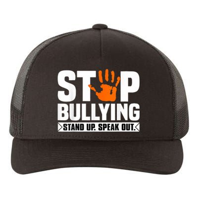 Stop Bullying Design Orange Stand Up Speak Out Unity Day Yupoong Adult 5-Panel Trucker Hat